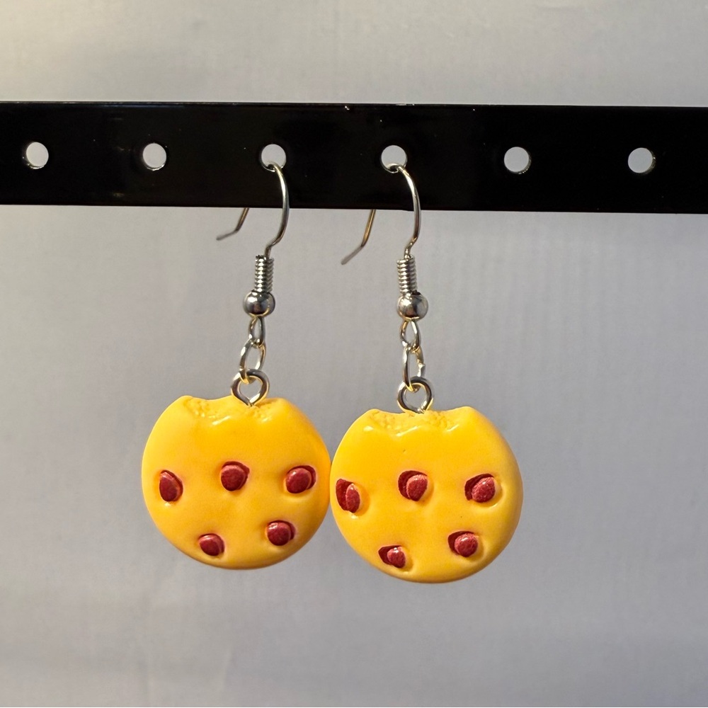 Chocolate Chip Cookie Earrings